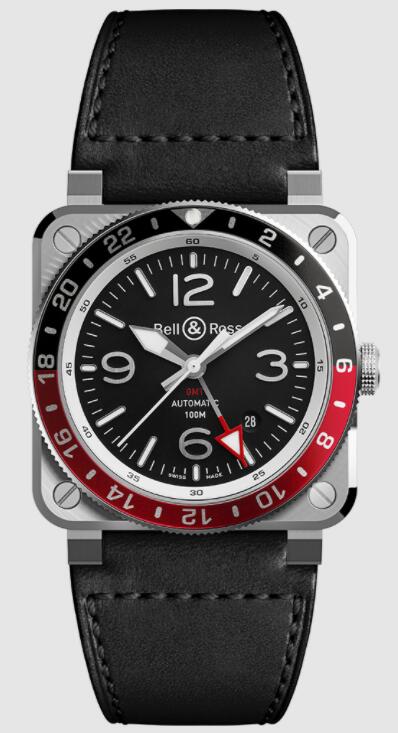 Bell & Ross BR 03-93 GMT BR0393-BL-ST/SCA Replica watch